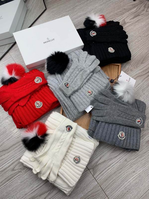 Moncler Scarf Hat Gloves E02